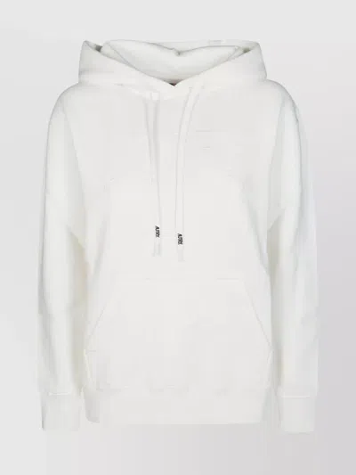 Autry Logo-embroidered Cotton Hoodie In White
