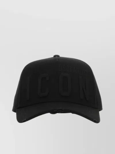 Dsquared2 Distressed Effect Baseball Cap With Tonal Embroidery