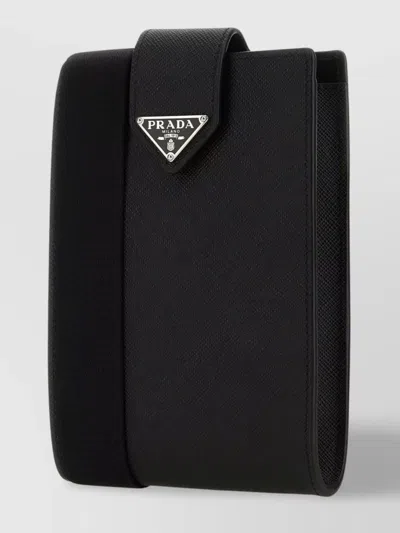 Prada Man Black Leather Phone Case