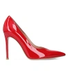 Gianvito Rossi Paris 105 Patent-leather Court Shoes In Red