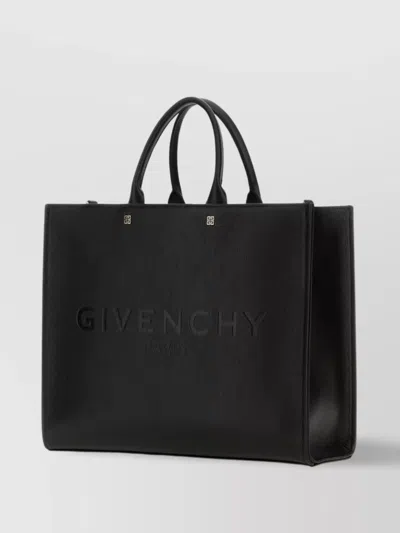 Givenchy G-tote Canvas Mini Tote Bag In Black