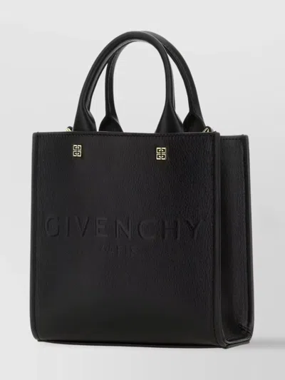Givenchy G Mini Leather Top-handle Bag In Black  