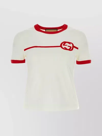 Gucci Cotton Jersey Printed T-shirt In White