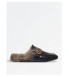 GUCCI PRINCETOWN BACKLESS LEATHER SLIPPERS