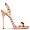 GIUSEPPE ZANOTTI MIRRORED PATENT LEATHER 'SOPHIE' SANDAL SOPHIE,I70004701205