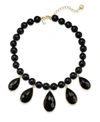 KATE SPADE KATE SPADE NEW YORK GOLD-TONE CUBIC ZIRCONIA & COLORED STONE BEADED NECKLACE