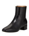 FRANCESCO RUSSO CALF LEATHER ANKLE BOOT,PROD127890088
