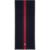 GUCCI GUCCI NAVY CASHMERE WEB BEE SCARF,475513 4G487