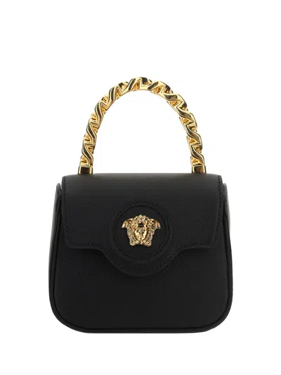 Versace Handbag In Black