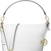 Michael Kors Michael  Townsend Small Leather Top-zip Convertible Bucket Crossbody In White