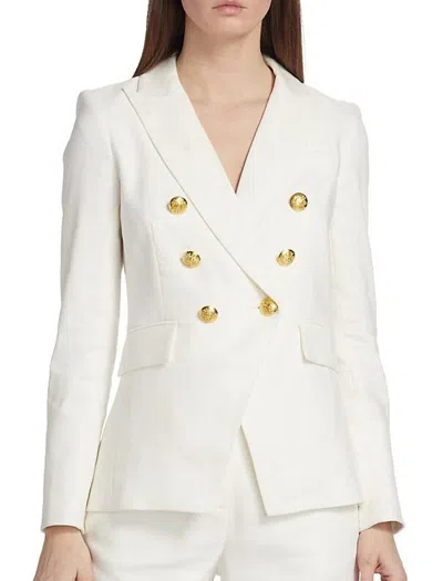 Veronica Beard Miller Dickey Jacket Wht In White