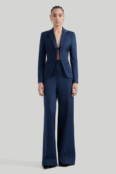 Altuzarra Gardner Notched-lapels Blazer In Berry Blue