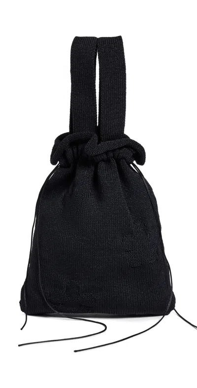 Cecilie Bahnsen Floral-pattern Mini Bag In Black