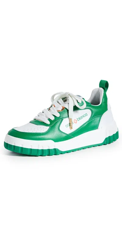 Casablanca Tennis Court Sneakers In Green