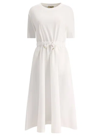 Herno Dress With Drawstring At Waist In White