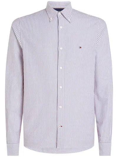 Tommy Hilfiger Oxford Fine Stripe Sf Shirt Clothing In Navy