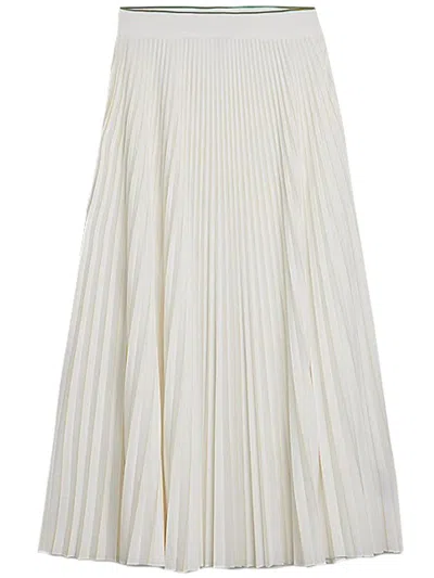 Tommy Hilfiger Thc Sporty Pleated Maxi Skirt Clothing In White