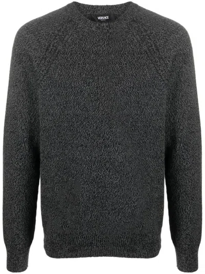 Versace Knit Sweater Clothing In Black