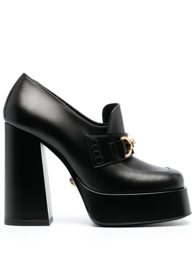 Versace Shoes Calf In Black