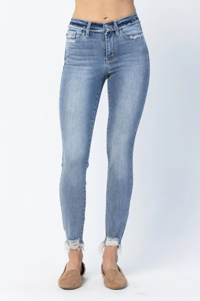 Judy Blue Release Waistband Skinny Jeans In Medium Blue