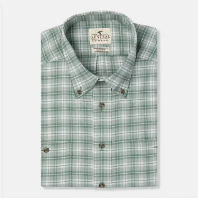 Genteal Performance Flannel In Forest In Green