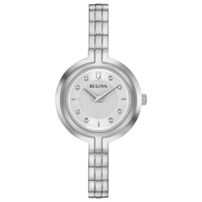 Bulova Women's 30mm Silver Tone Quartz Watch 96p214