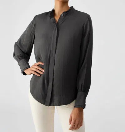 Sanctuary Feeling Good Sateen Shirt In Magnet In Multi