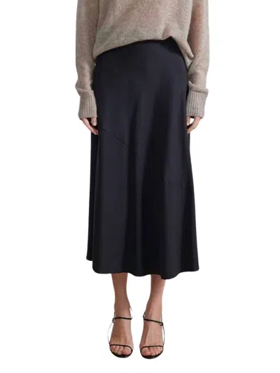 Apiece Apart Ami Slip Skirt In Black
