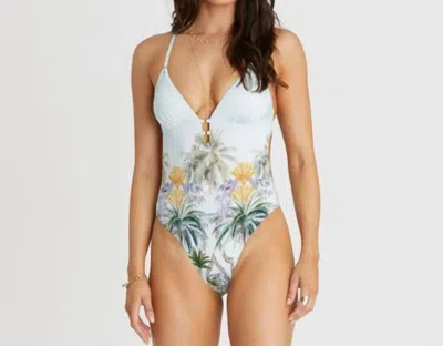 Aqua Blu Palmilla Michelle One Piece In Blue