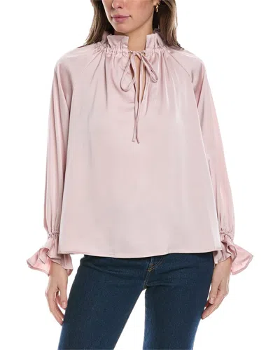 To My Lovers Tie Neck Top In Pink