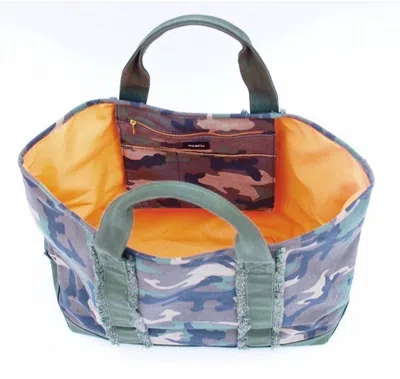 Equipt4u Women's Fringe Tote Bag In Camo/orange In Multi