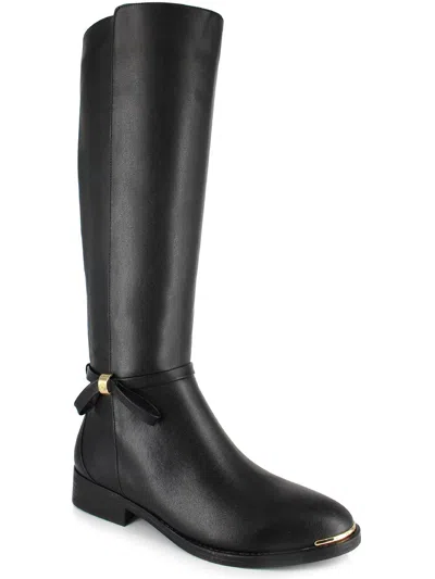 Nanette Lepore Margaux Womens Leather Knee-high Boots In Black