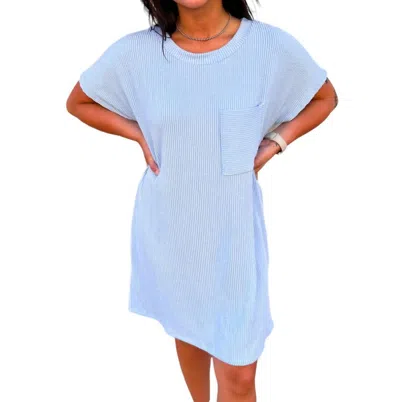 Entro Maggie Tee Shirt Dress In Blue