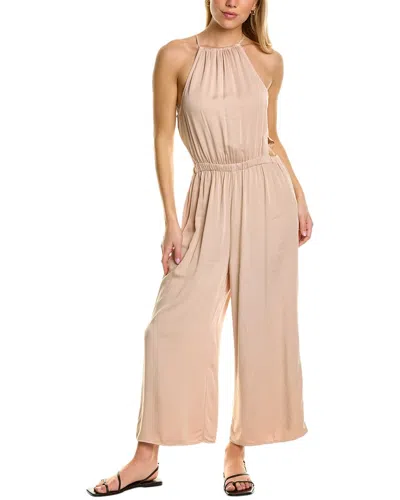 Bella Dahl Halter Cutout Jumpsuit In Nocolor