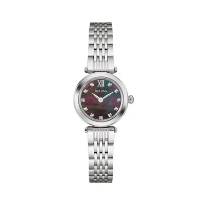 Bulova Women's 24mm Silver Tone Quartz Watch 96p169