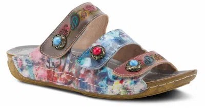 Spring Step Shoes Castlewalk Slide Sandal In Multi Color