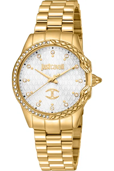 Just Cavalli Women's 32mm Gold Tone Quartz Watch Jc1l095m0355