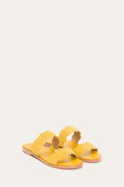 Frye Mira Wave Slide In Yellow