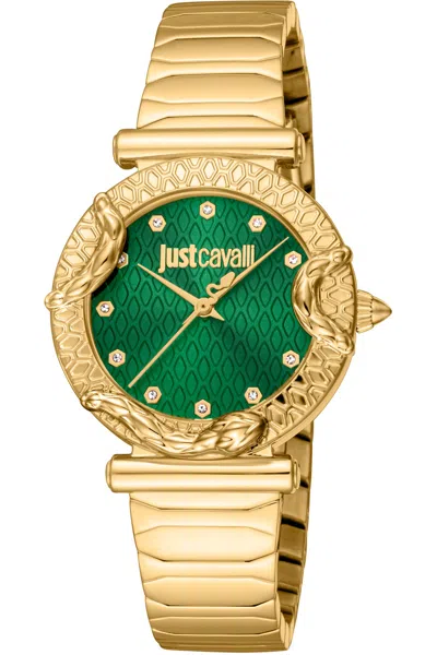 Just Cavalli Women's 32mm Gold Tone Quartz Watch Jc1l234m0235