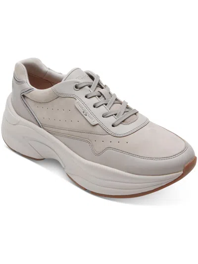 Rockport Prowalker Premium Womens Leather Chunky Casual And Fashion Sneakers In Grey
