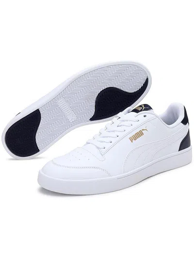 Puma Suffle Mens Faux Leather Lifestyle Casual And Fashion Sneakers In Multi