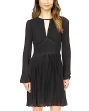Michael Kors Michael  Women's Pleated Mini Dress, Regular & Petite In Black