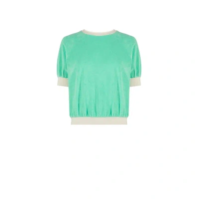 Bellerose Textured T-shirt In Green
