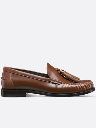 Dior Christian  Flat Shoes In Brown