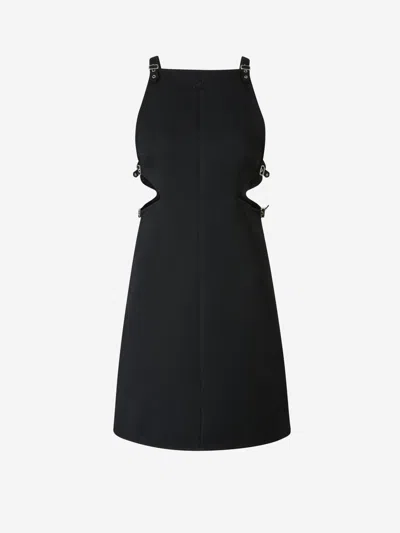 Courrèges Mini Cut Out Dress In Buckle Detail On Straps And Waist