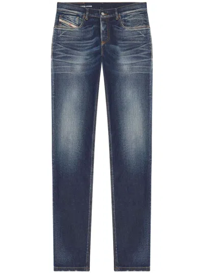 Diesel 2023 D-finitive Low-rise Tapered Jeans In Blue