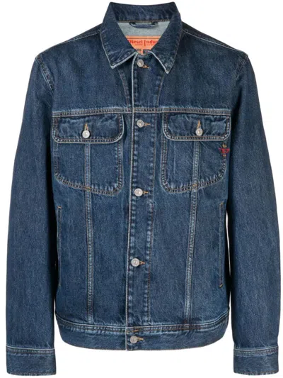 Diesel D Barcy Jacket Clothing In Blue