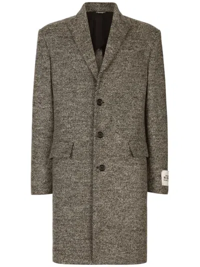 Dolce & Gabbana Coat Clothing In Brown