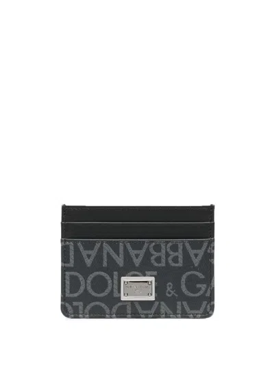 Dolce & Gabbana Paper Holder Accessories In Black