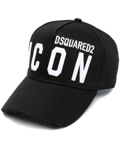 Dsquared2 Baseball Cap Accessories In Black